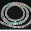 Natural Honey Green Fire Welo Ethiopian Opal Smooth Roundel Beads Strand Rondelles